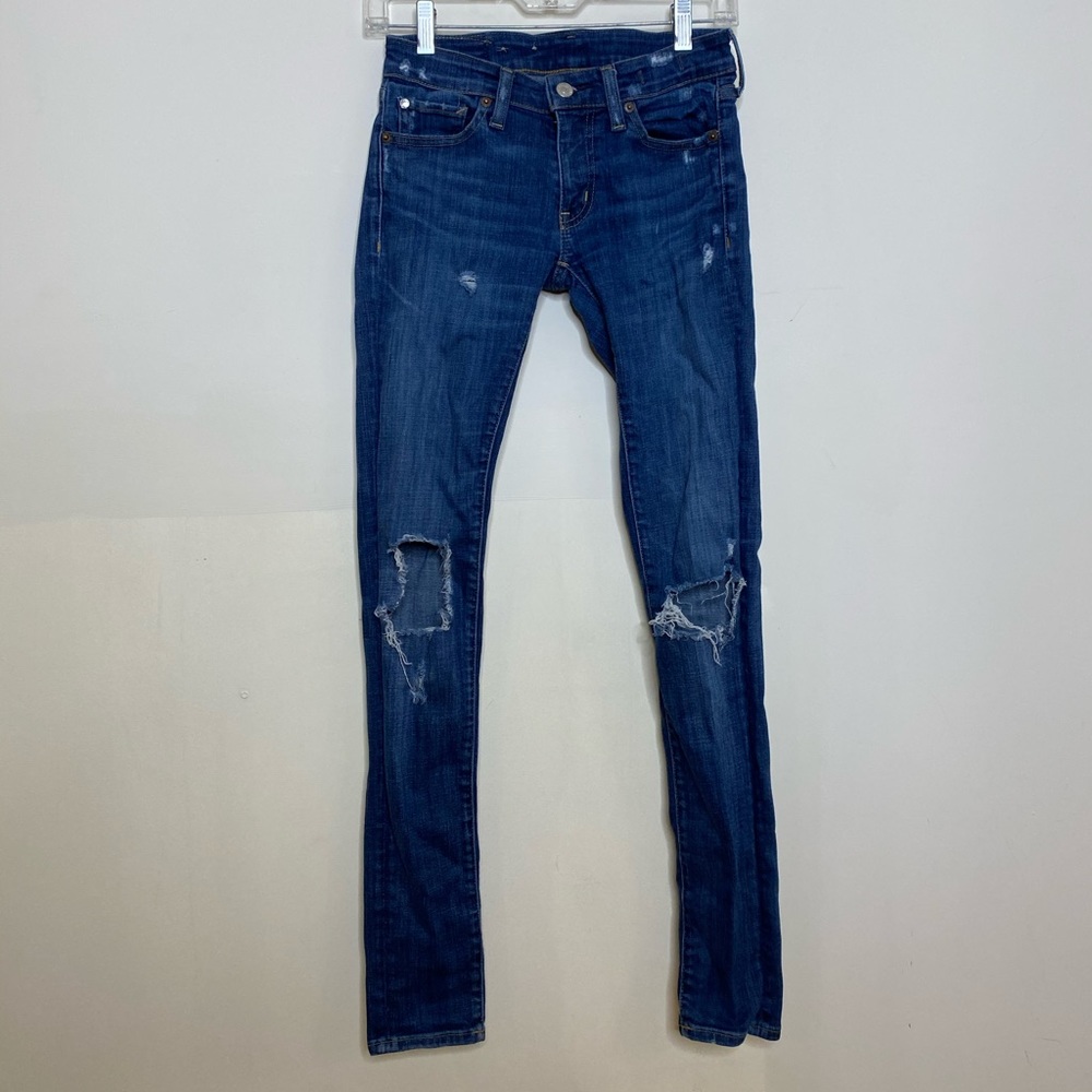 Ralph Lauren-Blue jeans with rips-lowrise